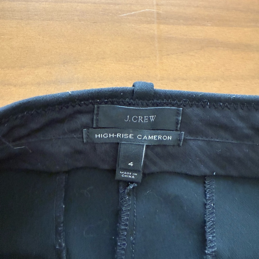 J. Crew Black High-Rise Cameron Pants - Picture 3 of 5